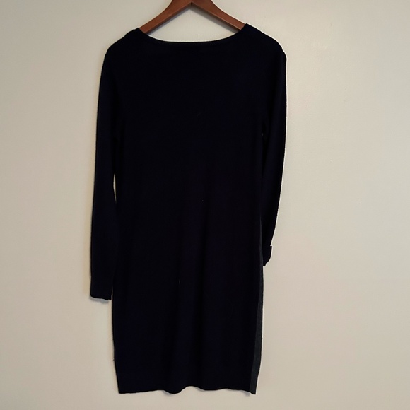 Club Monaco Wool Sweater Dress Black & Gray - Picture 3 of 7